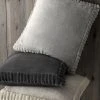Catherine Lansfield Velvet And Faux Fur Cushion -Louis De Poortere Shop 206910s