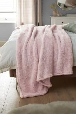 Next Cosy Teddy Fleece Throw