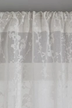 Next Blossom Voile Slot Top Unlined Sheer Panel Curtain