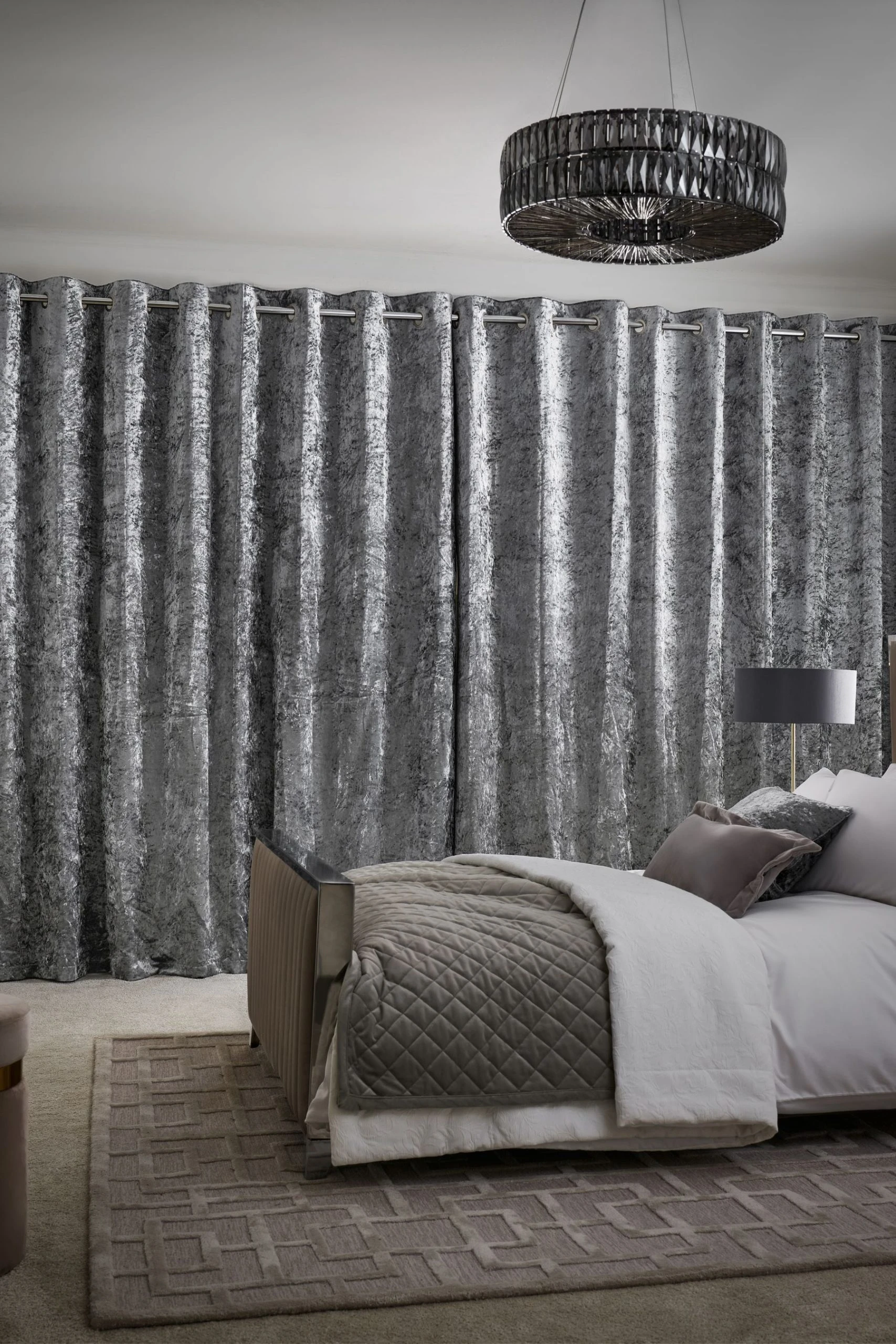 Next Crushed Velvet Curtains 5 Next Crushed Velvet Curtains - Image 3