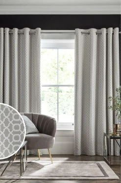 Next Woven Geometric Curtains