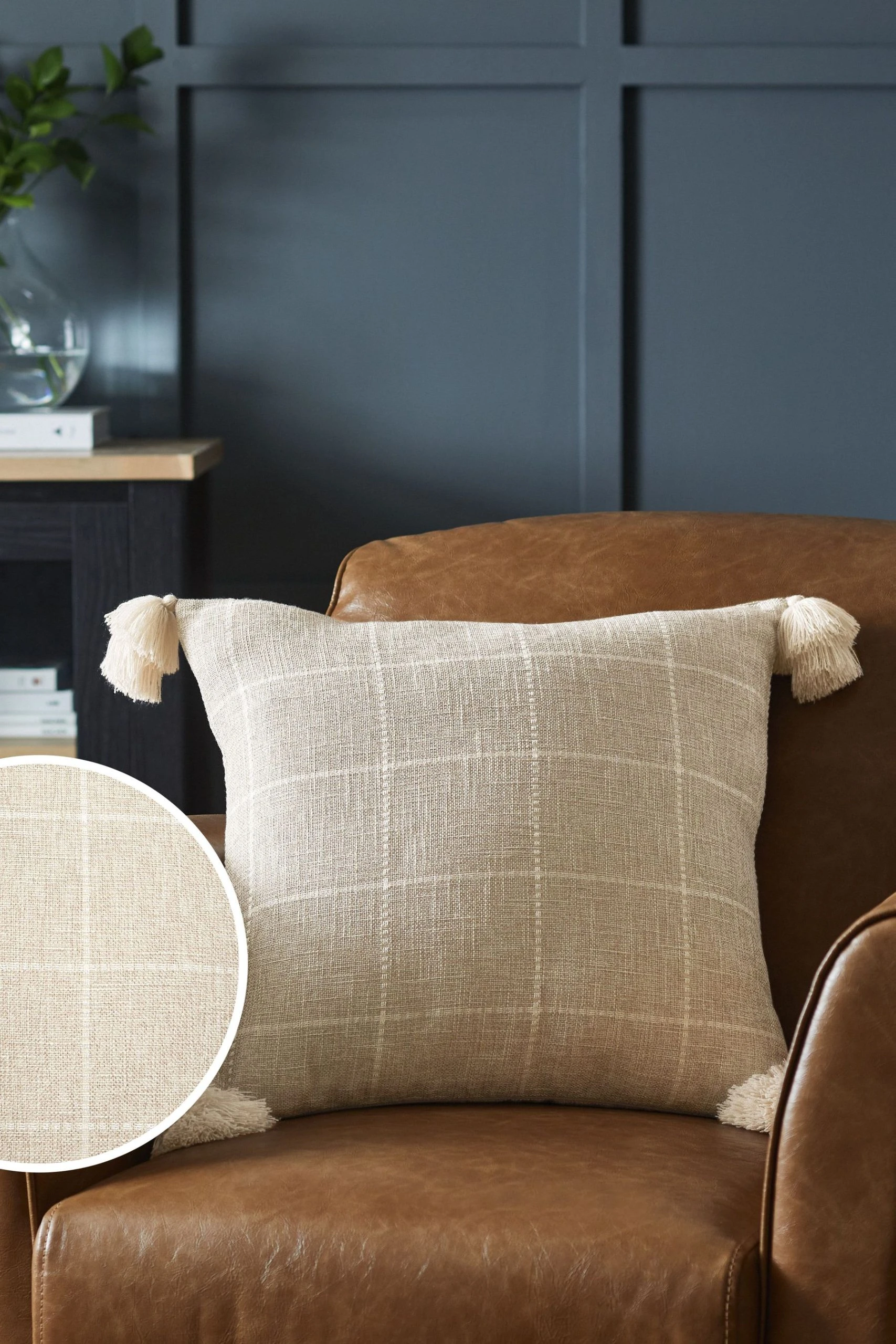 Next Windowpane Check Cushion 3 Next Windowpane Check Cushion