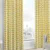 Fusion Delft Skandi Geo Leaf Lined Eyelet Curtains -Louis De Poortere Shop 367513s