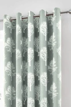 Fusion Woodland Trees Eyelet Curtains -Louis De Poortere Shop 384309s4