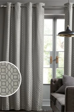 Next Woven Geometric Curtains