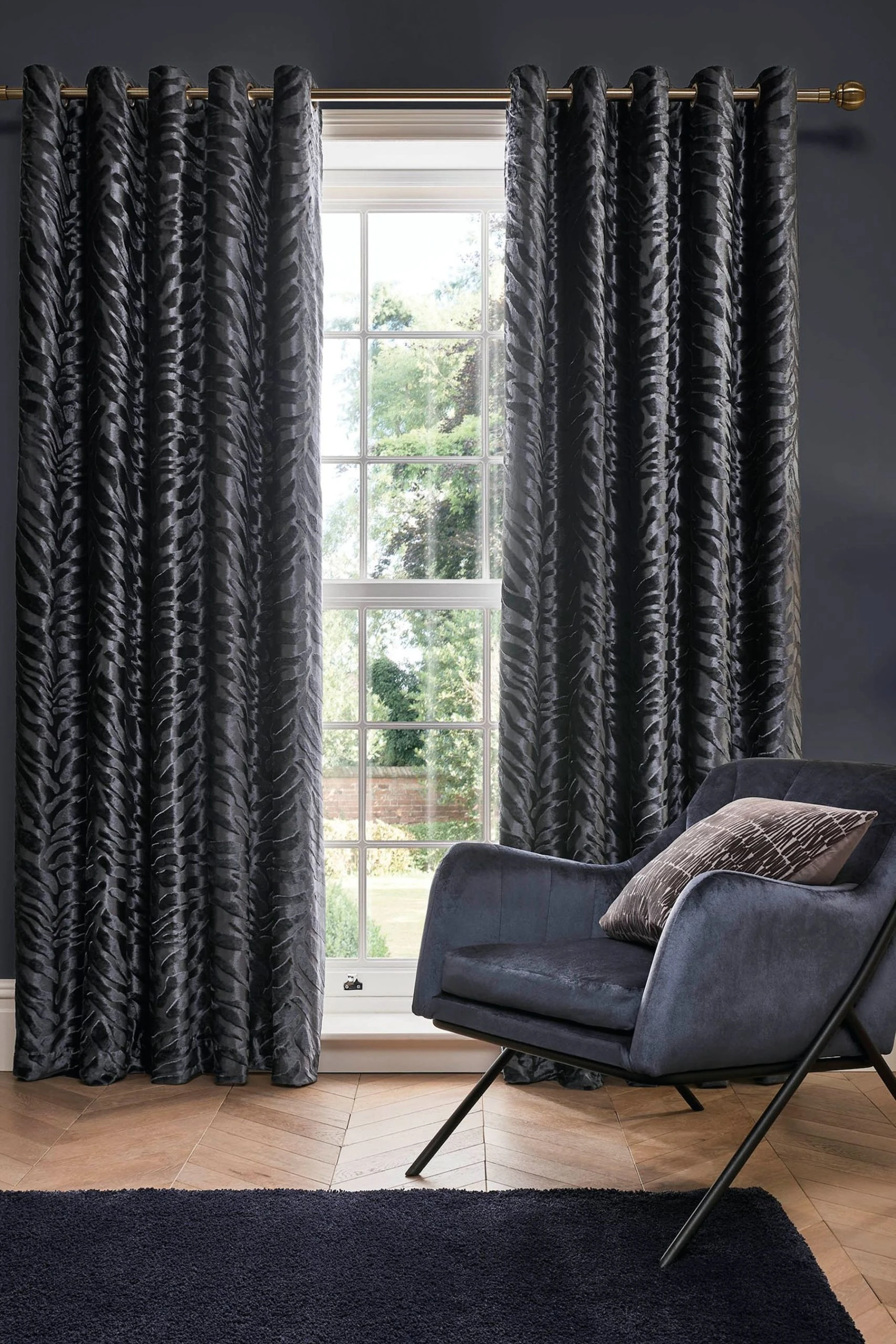 Ashley Wilde Jovan Lined Eyelet Curtains 3 Ashley Wilde Jovan Lined Eyelet Curtains