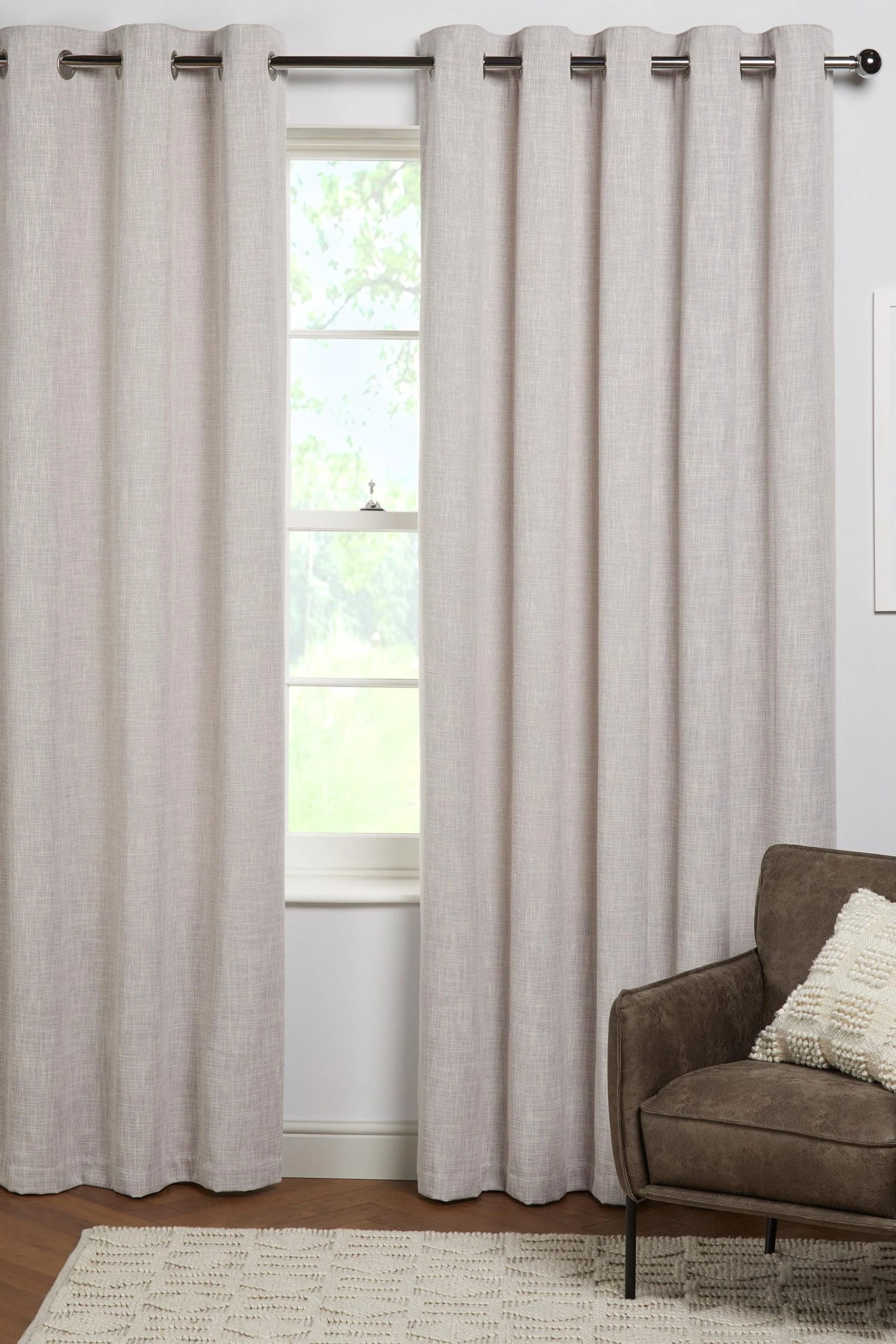 Fine Bouclé Eyelet Lined Curtains Next Fine Bouclé Eyelet Lined Curtains -Louis De Poortere Shop 400 852s2 scaled