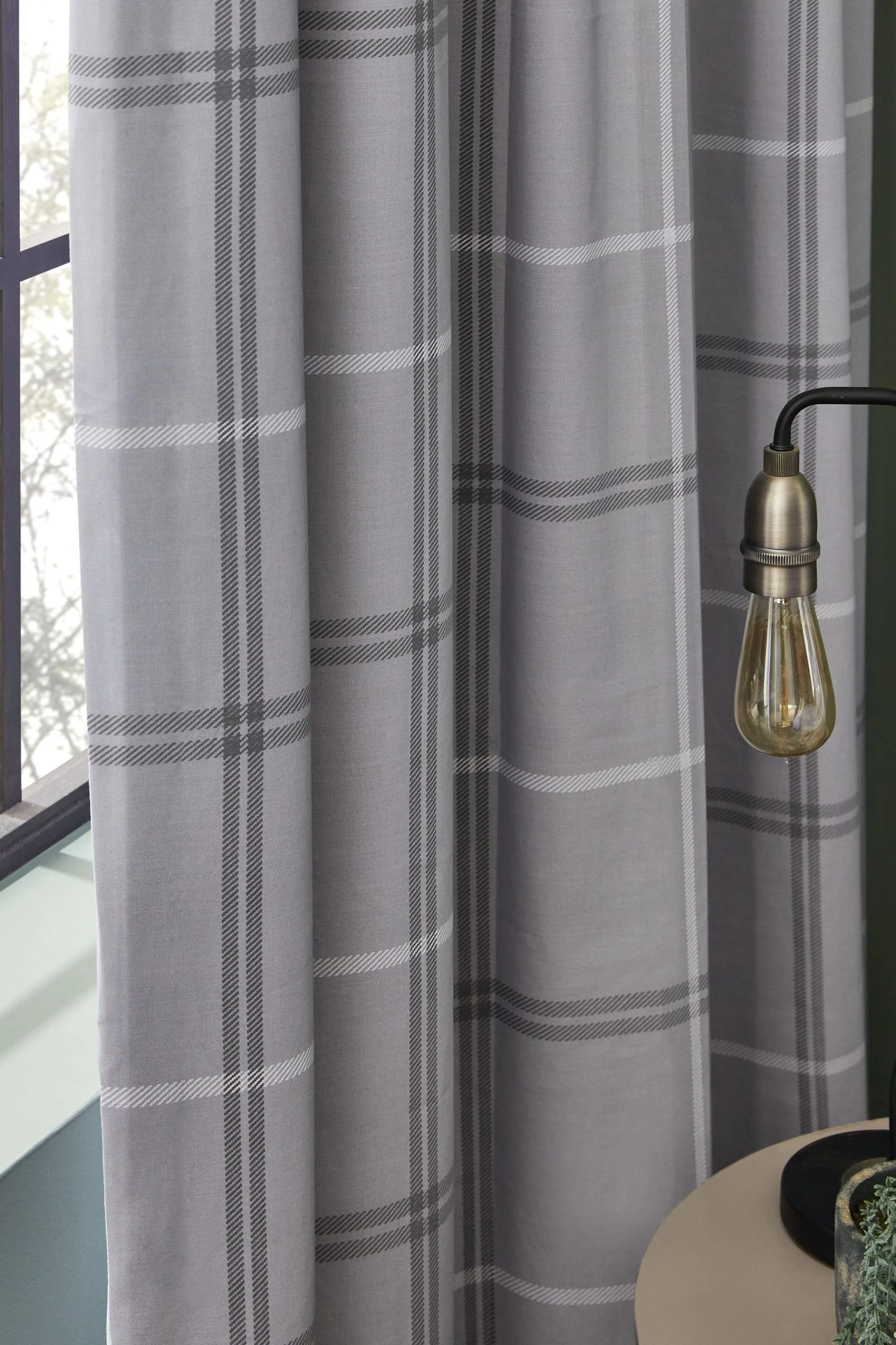 Next Versatile Check Blackout Curtains 6 Next Versatile Check Blackout Curtains - Image 4