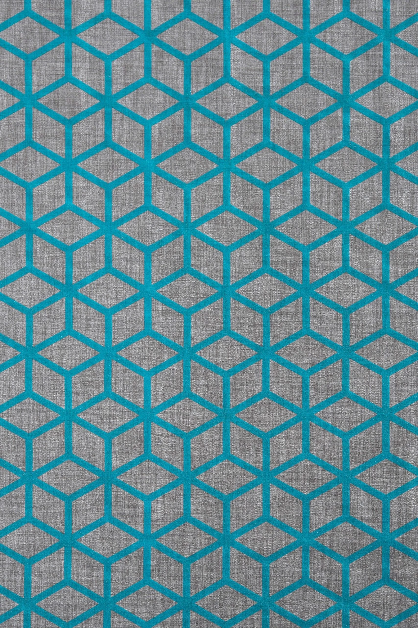 Next Flocked Velvet Geometric Curtains 7 Next Flocked Velvet Geometric Curtains - Image 5