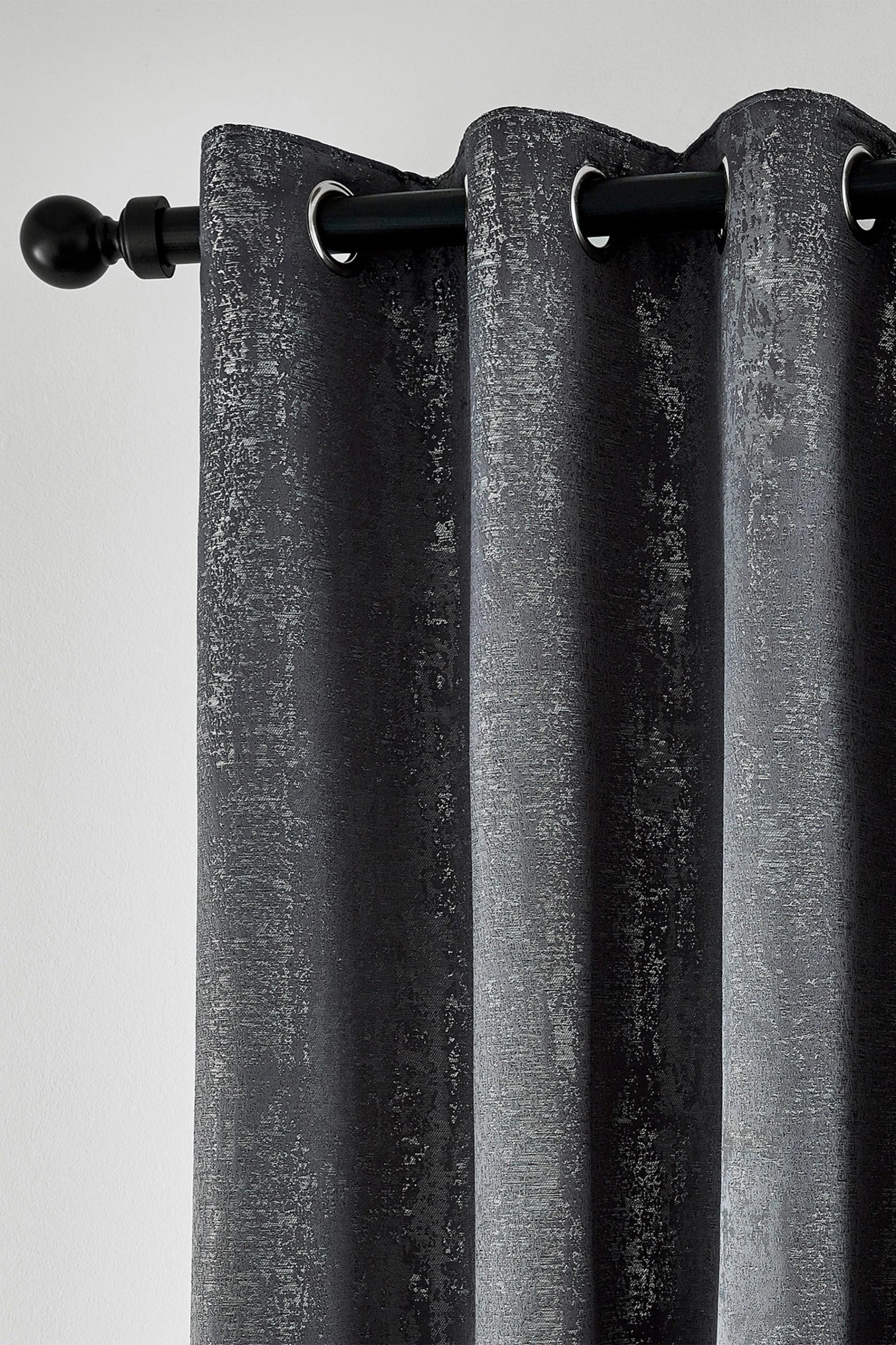 Helena Springfield Metallic Roma Lined Eyelet Curtains 4 Helena Springfield Metallic Roma Lined Eyelet Curtains - Image 2