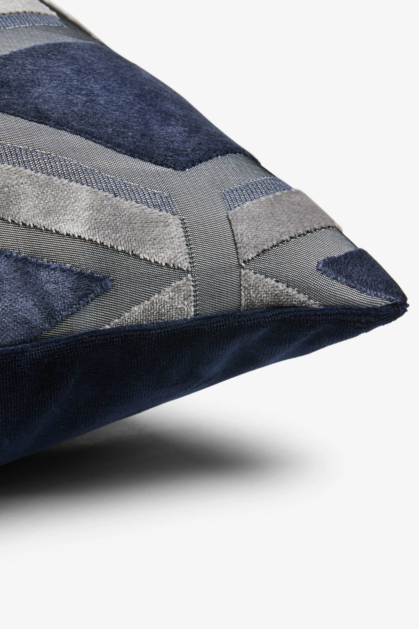 Next Collection Luxe Geometric Velvet Cushion 5 Next Collection Luxe Geometric Velvet Cushion - Image 3