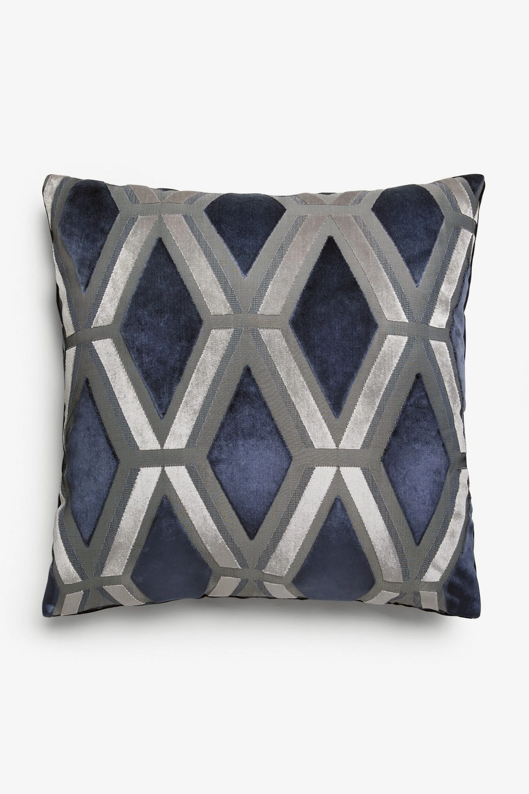 Next Collection Luxe Geometric Velvet Cushion 7 Next Collection Luxe Geometric Velvet Cushion - Image 5