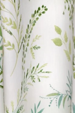 Fusion Fernworthy Botanical Leaves Lined Eyelet Curtains -Louis De Poortere Shop 471213s2