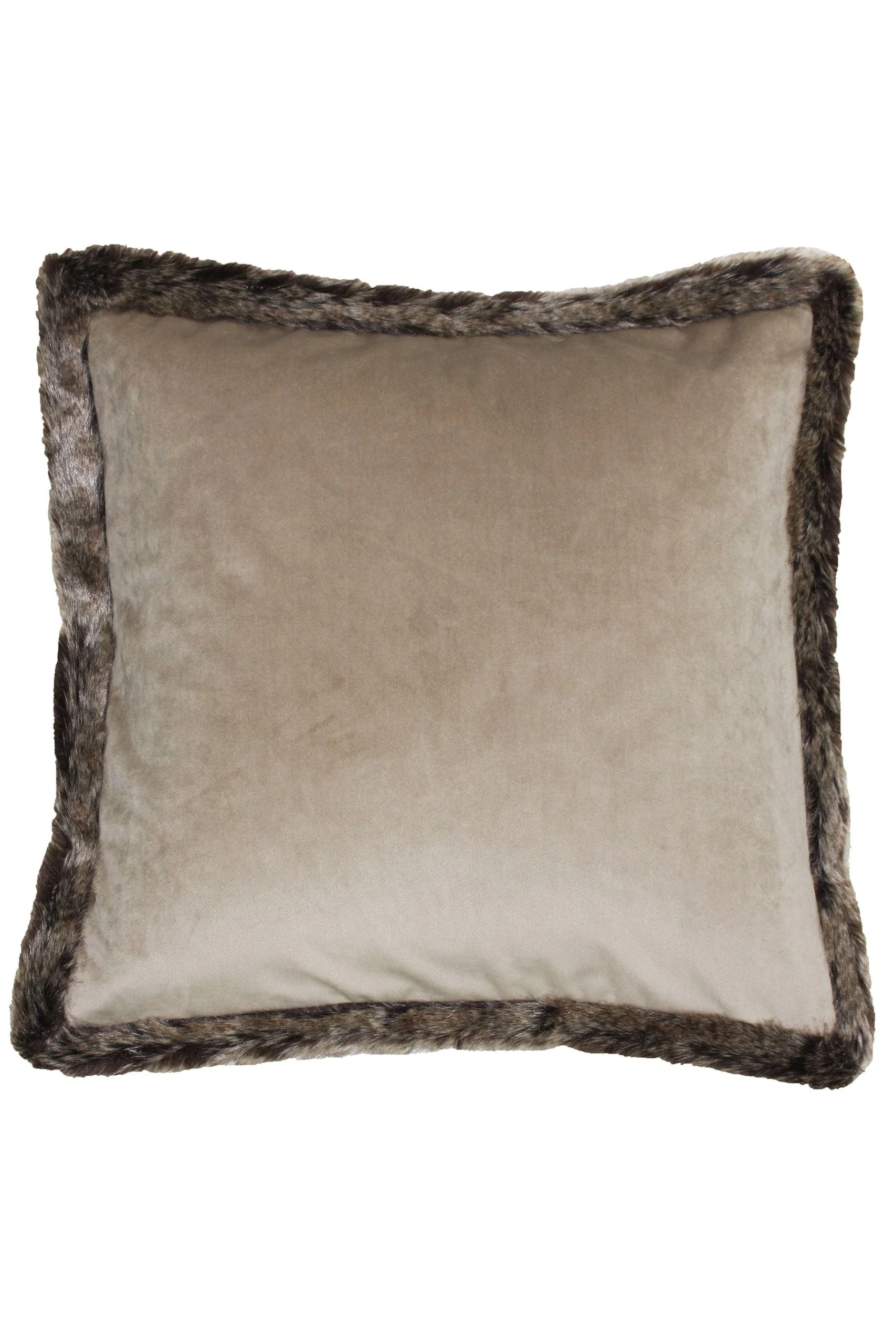 Riva Home Riva Paoletti Kiruna Faux Fur Trim Polyester Filled Cushion 4 Riva Home Riva Paoletti Kiruna Faux Fur Trim Polyester Filled Cushion - Image 2