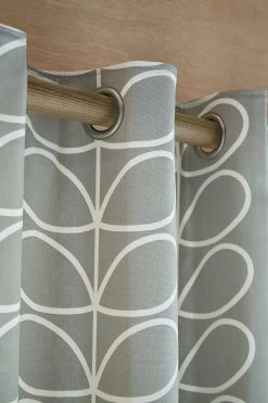Orla Kiely Linear Stem Geo Eyelet Curtains -Louis De Poortere Shop 605686s2