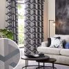 Next Jacquard Optical Geometric Curtains 1 Next Jacquard Optical Geometric Curtains -Louis De Poortere Shop 639 052s
