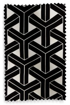 Next Monochrome Geometic Flocked Velvet Eyelet Curtains 13 Next Monochrome Geometic Flocked Velvet Eyelet Curtains -Louis De Poortere Shop 667097s6