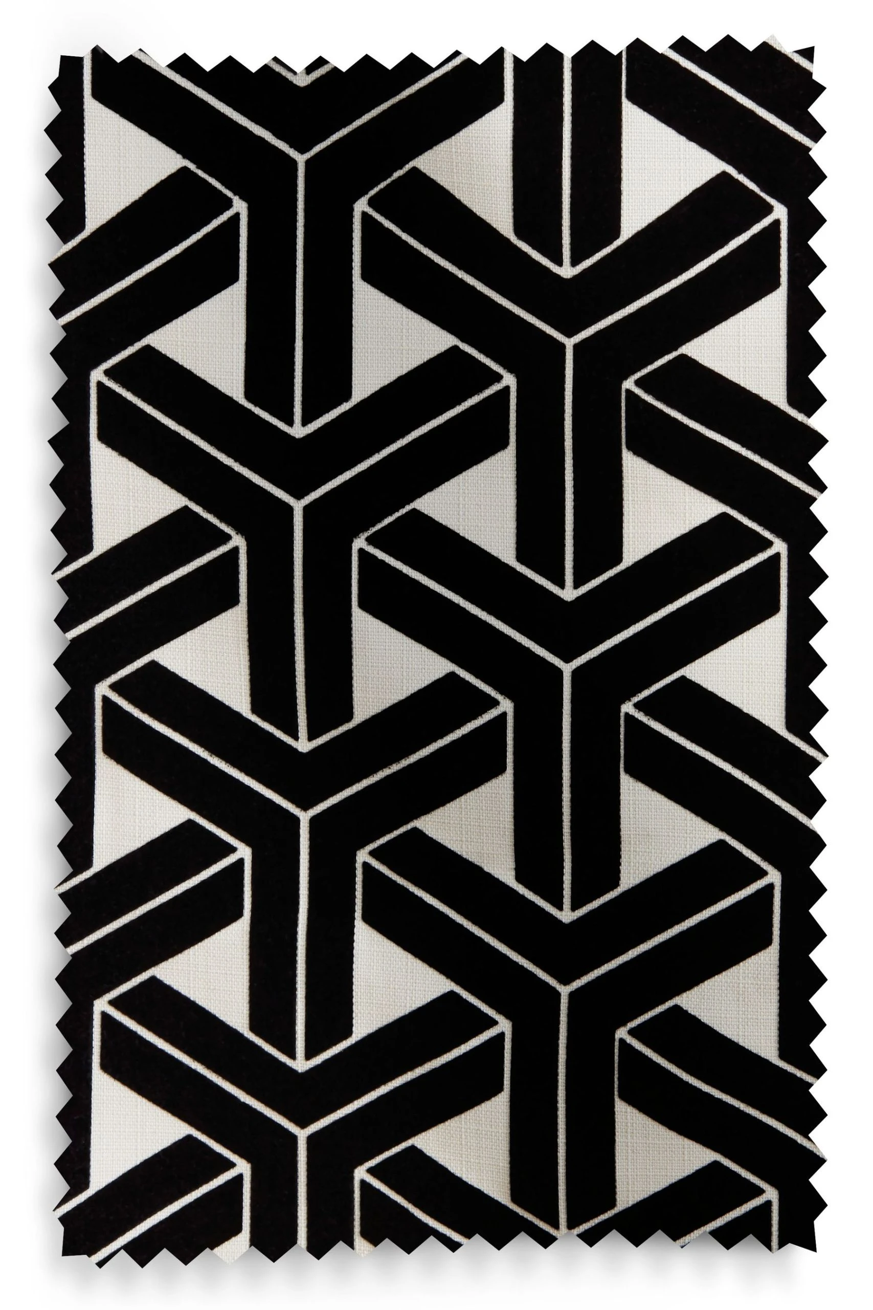 Next Monochrome Geometic Flocked Velvet Eyelet Curtains 8 Next Monochrome Geometic Flocked Velvet Eyelet Curtains - Image 6