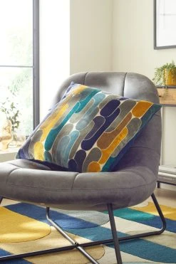 Next Retro Cut Velvet Cushion