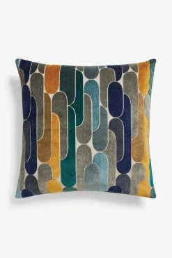 Next Retro Cut Velvet Cushion -Louis De Poortere Shop 699 798s4