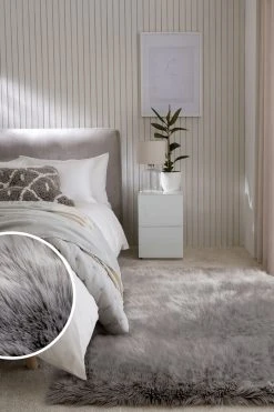 Next Arctic Cosy Faux Fur Rug