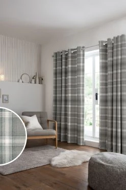 Next Cosy Check Curtains