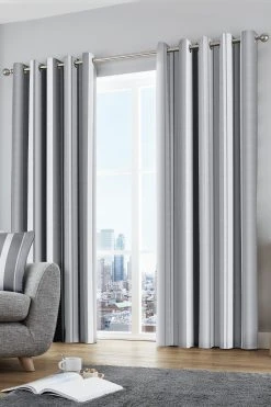 Fusion Whitworth Eyelet Curtains
