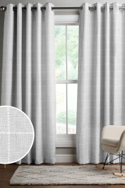 Next Windowpane Check Curtains