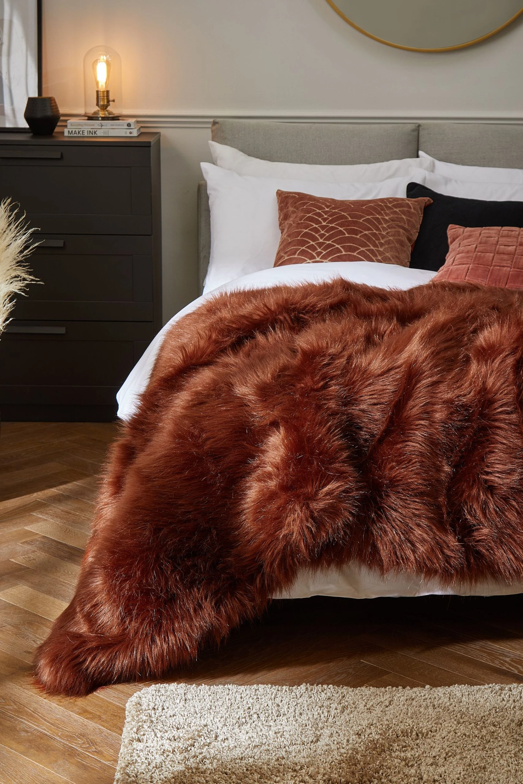 Long Faux Fur Throw Next Long Faux Fur Throw -Louis De Poortere Shop 812198s2 scaled