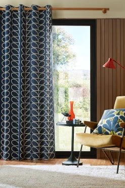 Orla Kiely Linear Stem Eyelet Curtains