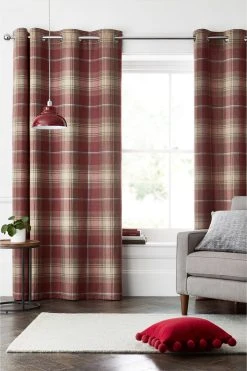 Next Stirling Check Curtains