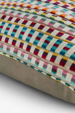 Next Cut Velvet Stripe Cushion -Louis De Poortere Shop 901 846s5
