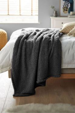 Next Cosy Teddy Fleece Throw