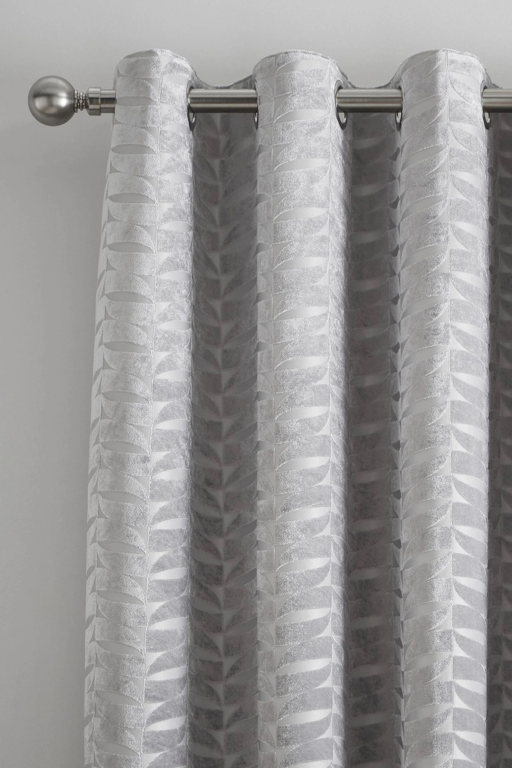 Curtina Kendal Velvet Geo Lined Eyelet Curtains 3 Curtina Kendal Velvet Geo Lined Eyelet Curtains