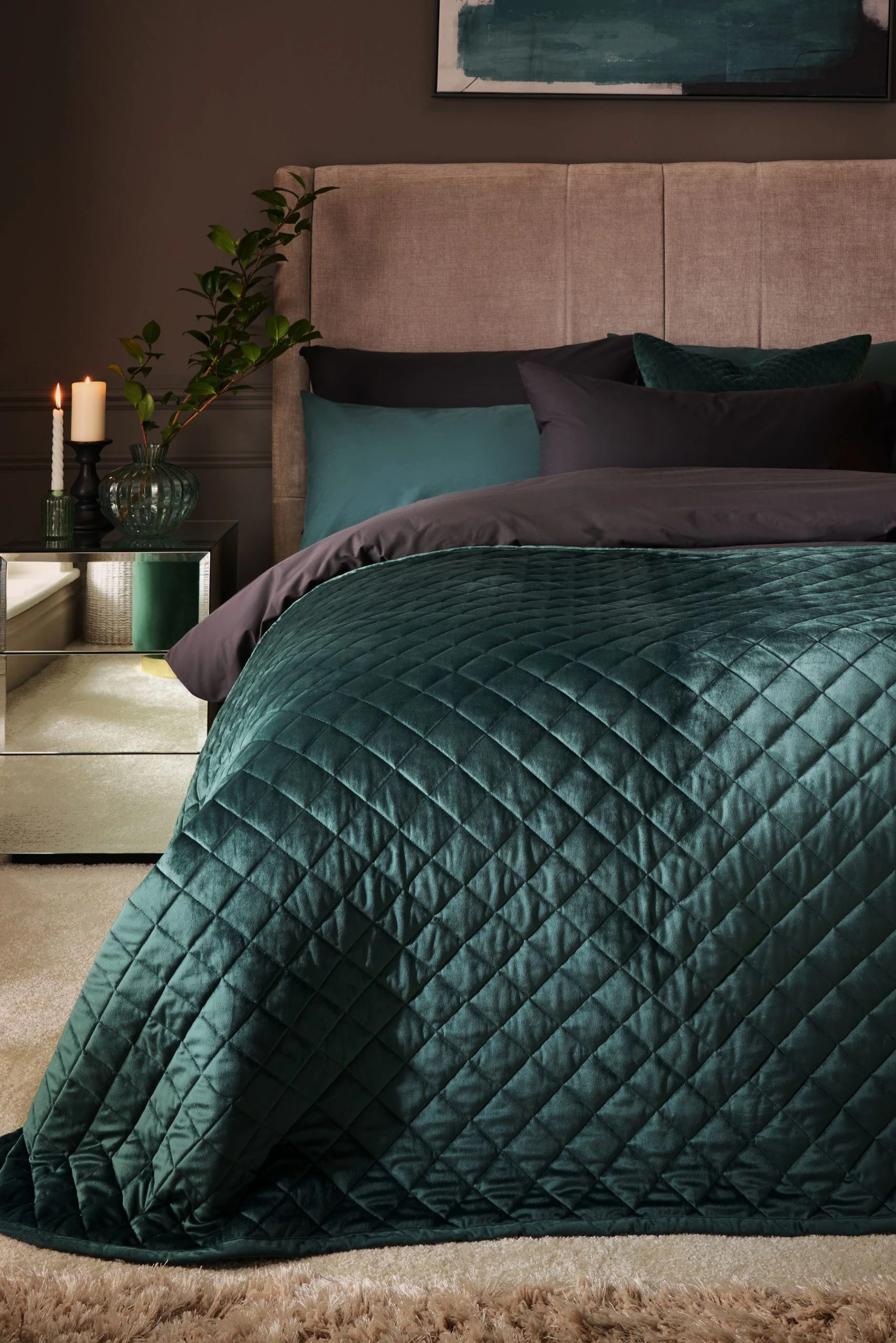 Hamilton Velvet Quilted Bedspread Next Hamilton Velvet Quilted Bedspread -Louis De Poortere Shop 945 024s scaled