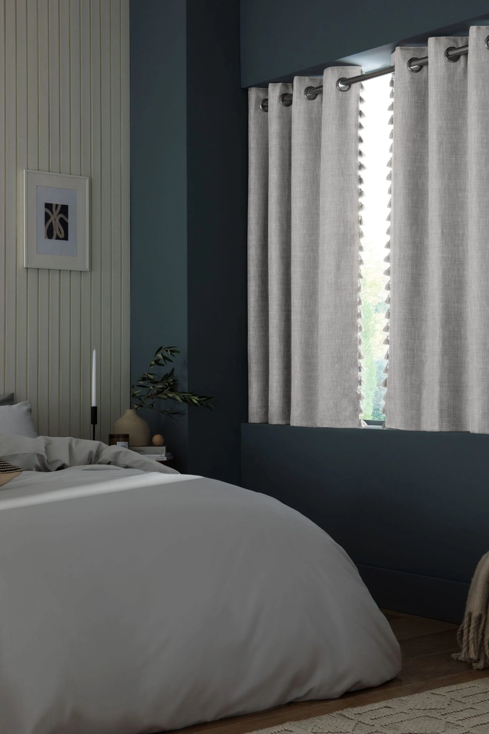 Next Textured Tassel Edge Curtains 4 Next Textured Tassel Edge Curtains - Image 2