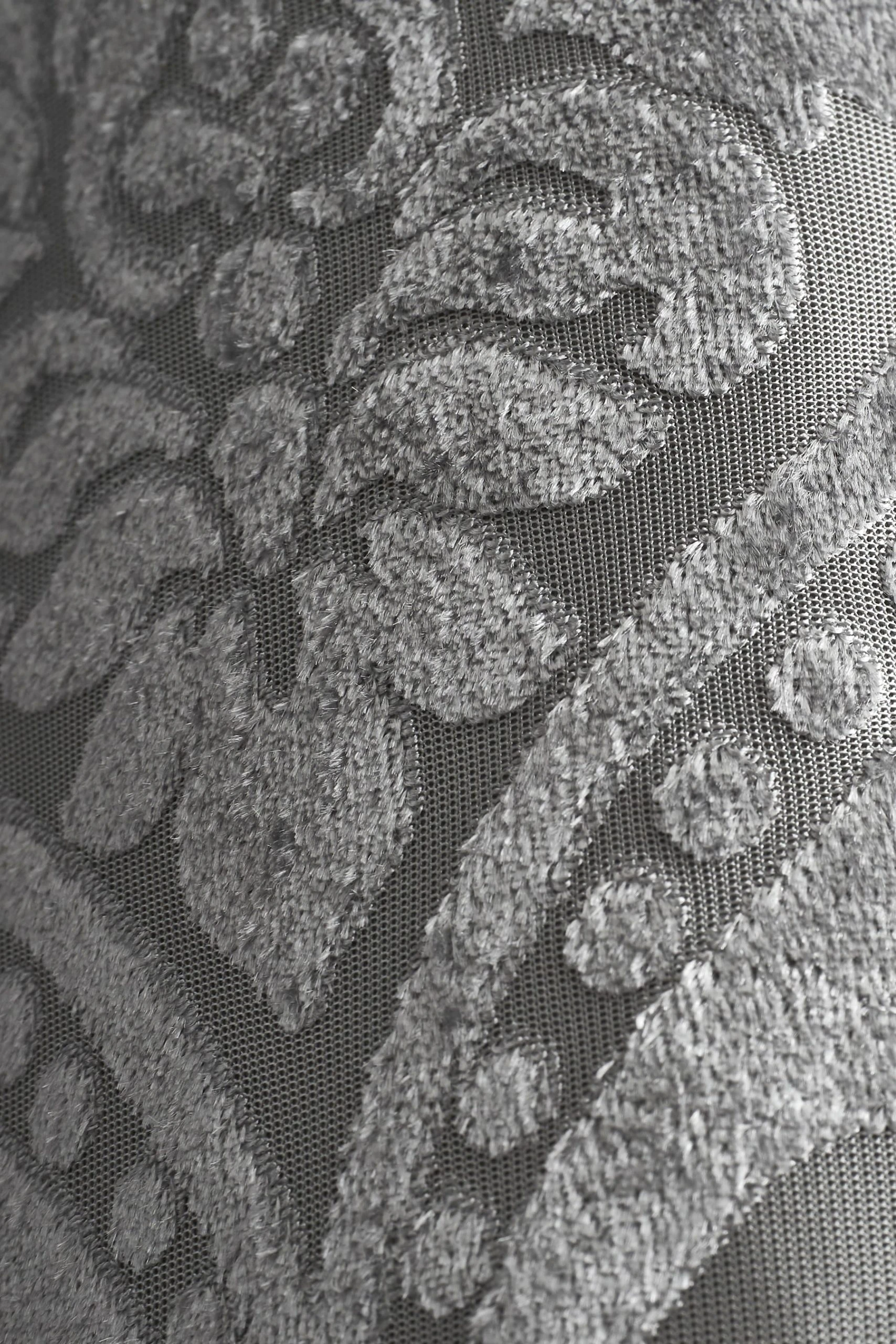 Curtina Chateau Textured Chenille Damask Lined Eyelet Curtains 6 Curtina Chateau Textured Chenille Damask Lined Eyelet Curtains - Image 4