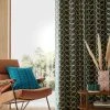 Orla Kiely Linear Stem Eyelet Curtains 1 Orla Kiely Linear Stem Eyelet Curtains -Louis De Poortere Shop A11 479s