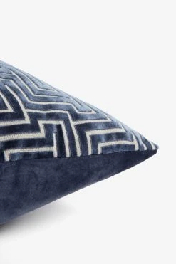 Next Cut Velvet Maze Geo Cushion -Louis De Poortere Shop A56 351s2