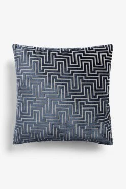 Next Cut Velvet Maze Geo Cushion -Louis De Poortere Shop A56 351s4