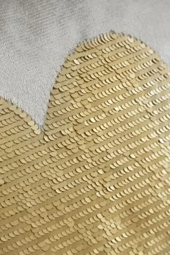 Catherine Lansfield Sequin Heart Cushion -Louis De Poortere Shop A58917s4