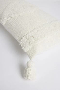 Next Natural White Tufted Geo Oblong Cushion -Louis De Poortere Shop A62 888s5