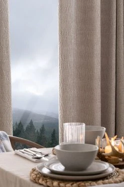 Next Chenille Wave Eyelet Curtains -Louis De Poortere Shop A90 172s3