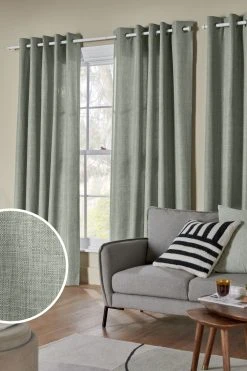 Next Textured Eyelet Curtains