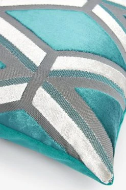 Next Collection Luxe Geometric Velvet Cushion -Louis De Poortere Shop A96 116s4