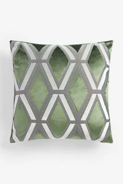 Next Collection Luxe Geometric Velvet Cushion -Louis De Poortere Shop A98 816s2