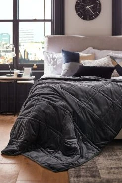 Next Luxurious Quilted Velvet Bedspread 6 Next Luxurious Quilted Velvet Bedspread -Louis De Poortere Shop AB6130s2