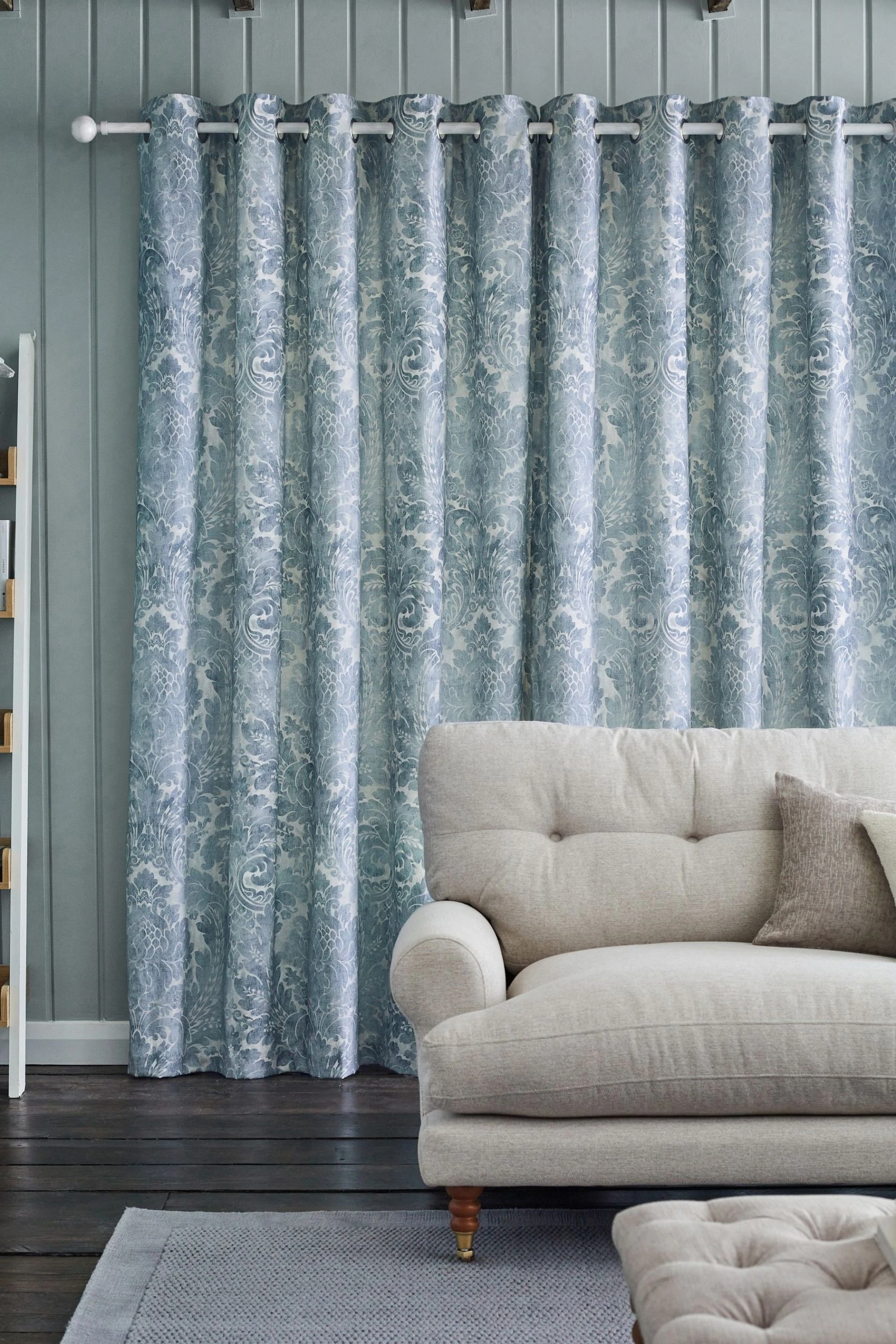 Next Restore Damask Eyelet Curtains 7 Next Restore Damask Eyelet Curtains - Image 5