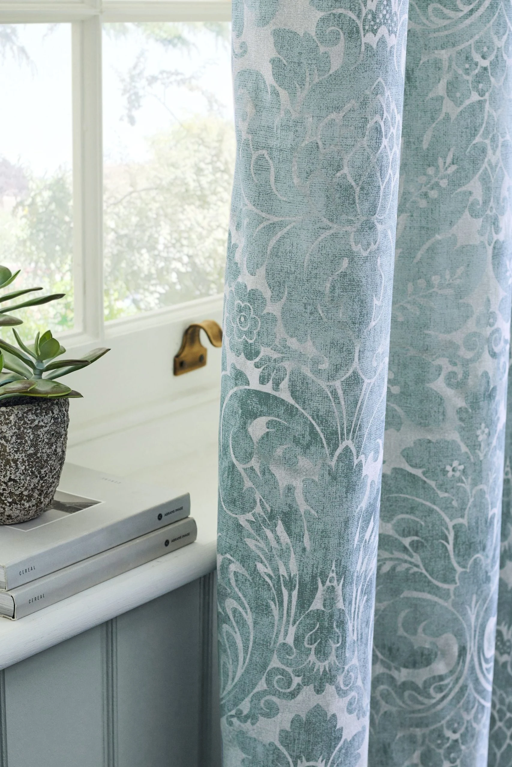 Next Restore Damask Eyelet Curtains 8 Next Restore Damask Eyelet Curtains - Image 6