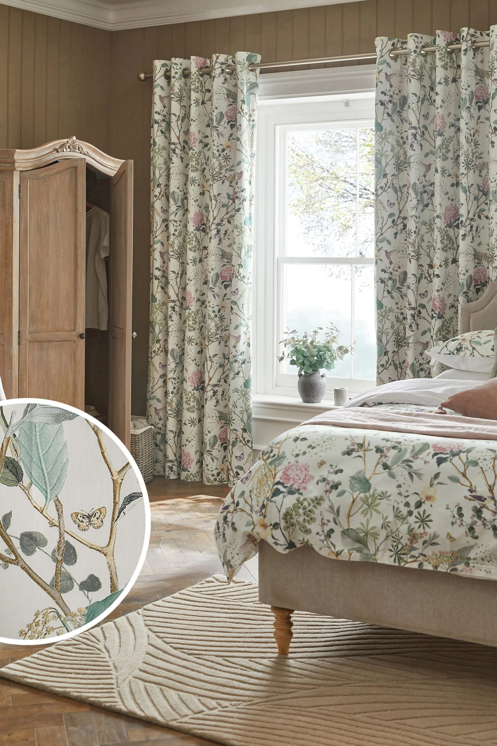 Reflections Floral Curtains Next Reflections Floral Curtains -Louis De Poortere Shop C00596s scaled